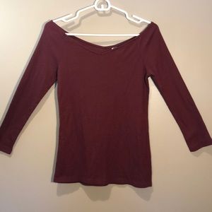 Maroon long sleeve